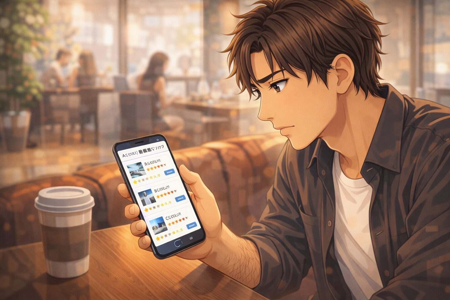 メンズ脱毛の相場を携帯で調べる男性