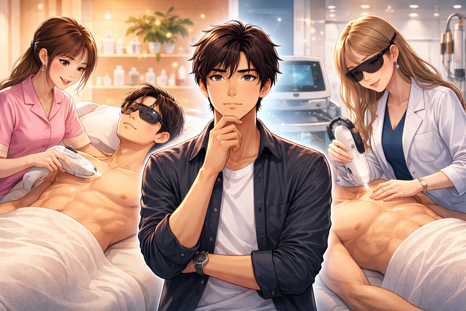 医療脱毛とサロン脱毛を比較して考える男性