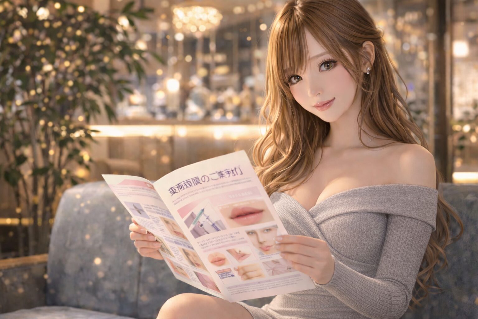 美容医療の違いを理解しようと情報を調べる女性の様子