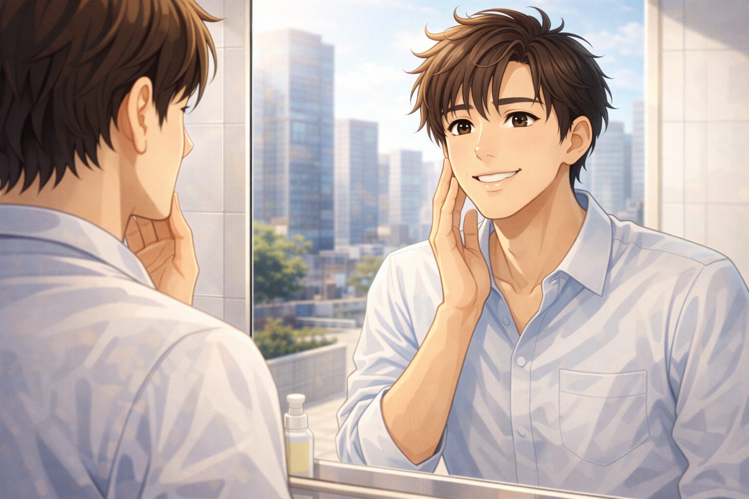 脱毛後に清潔感が増して自信を持つ男性