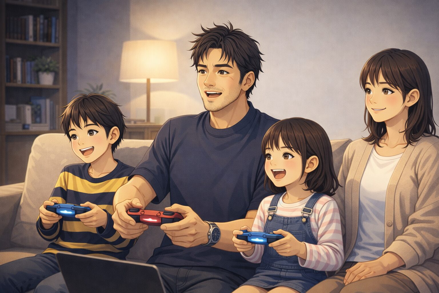 子どもと遊ぶ40代父親｜家族を守りながら転職を考える男性のイメージ