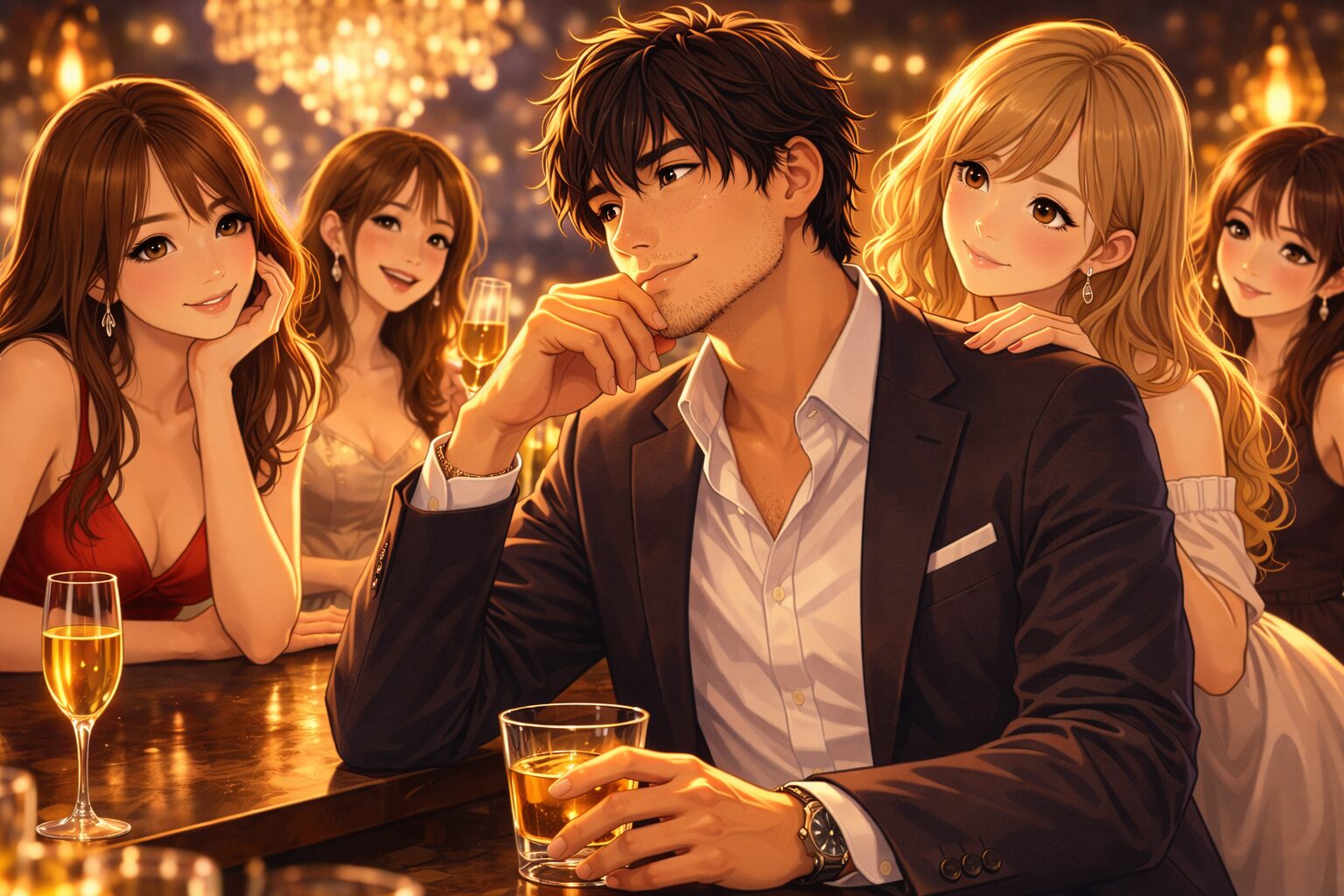 女性に囲まれる妄想をしている男性の恋愛心理